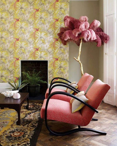 Selis Feather Brass Floor Lamp