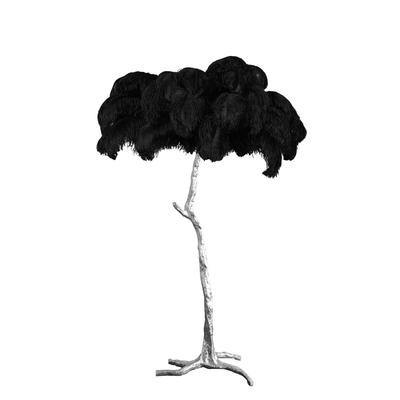 Selis Feather Brass Floor Lamp