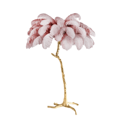 Selis Feather Brass Floor Lamp