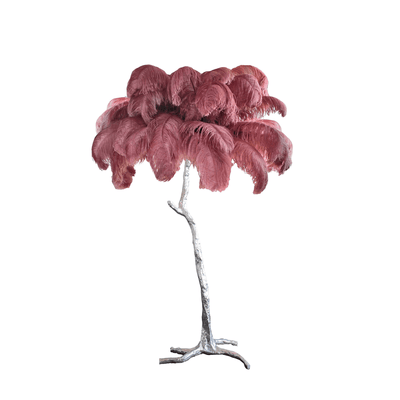 Selis Feather Brass Floor Lamp