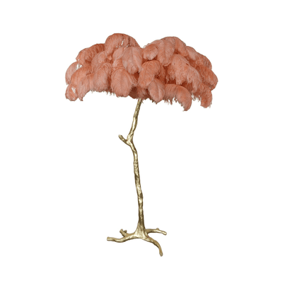Selis Feather Brass Floor Lamp