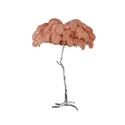 Selis Feather Brass Floor Lamp