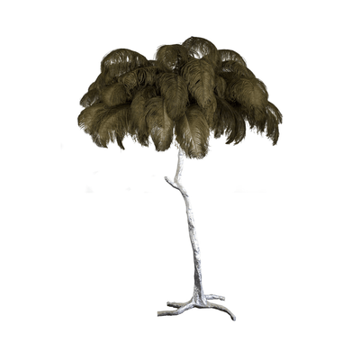 Selis Feather Brass Floor Lamp