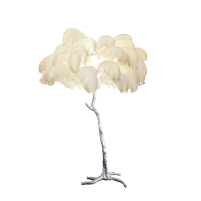 Selis Feather Brass Floor Lamp