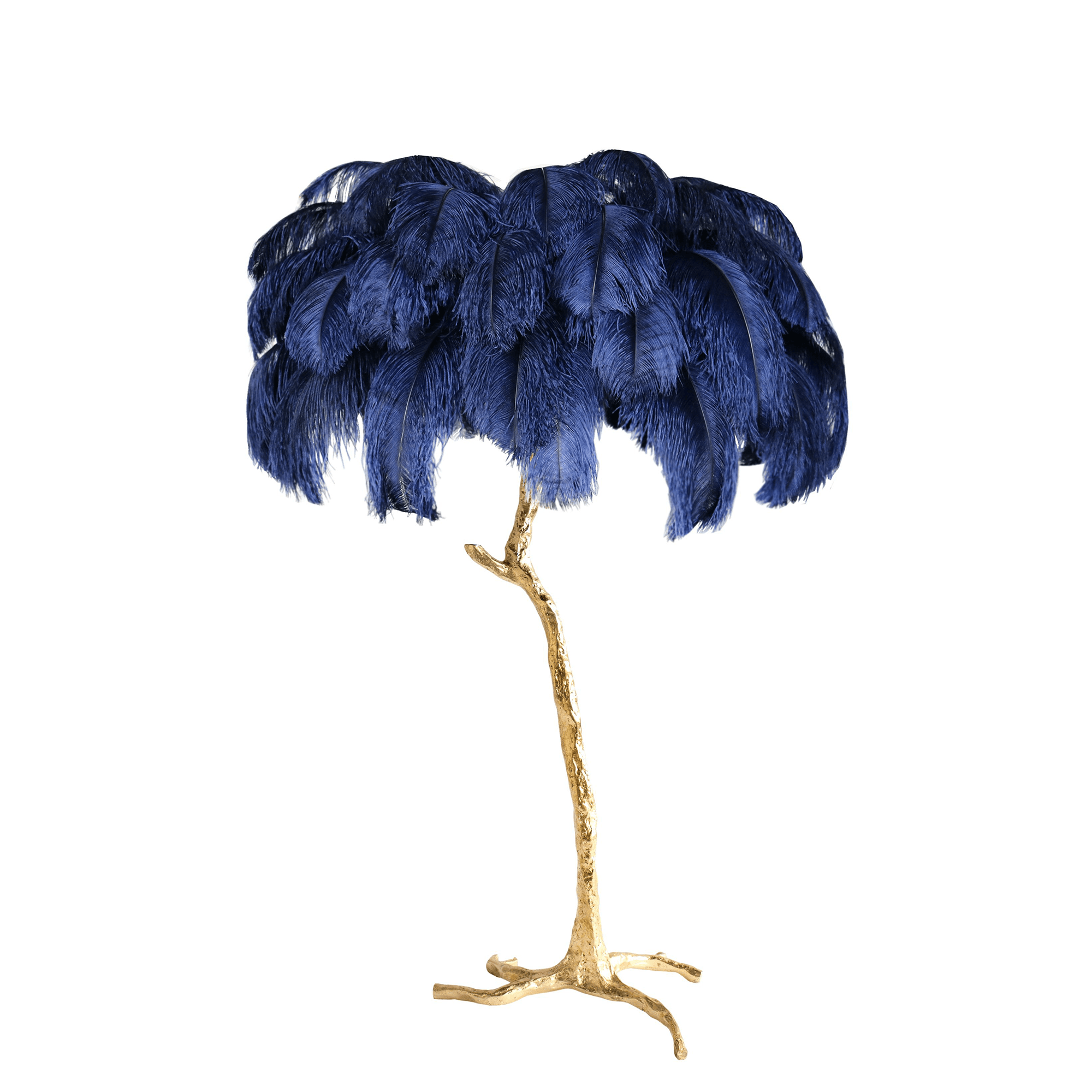 Selis Feather Brass Floor Lamp