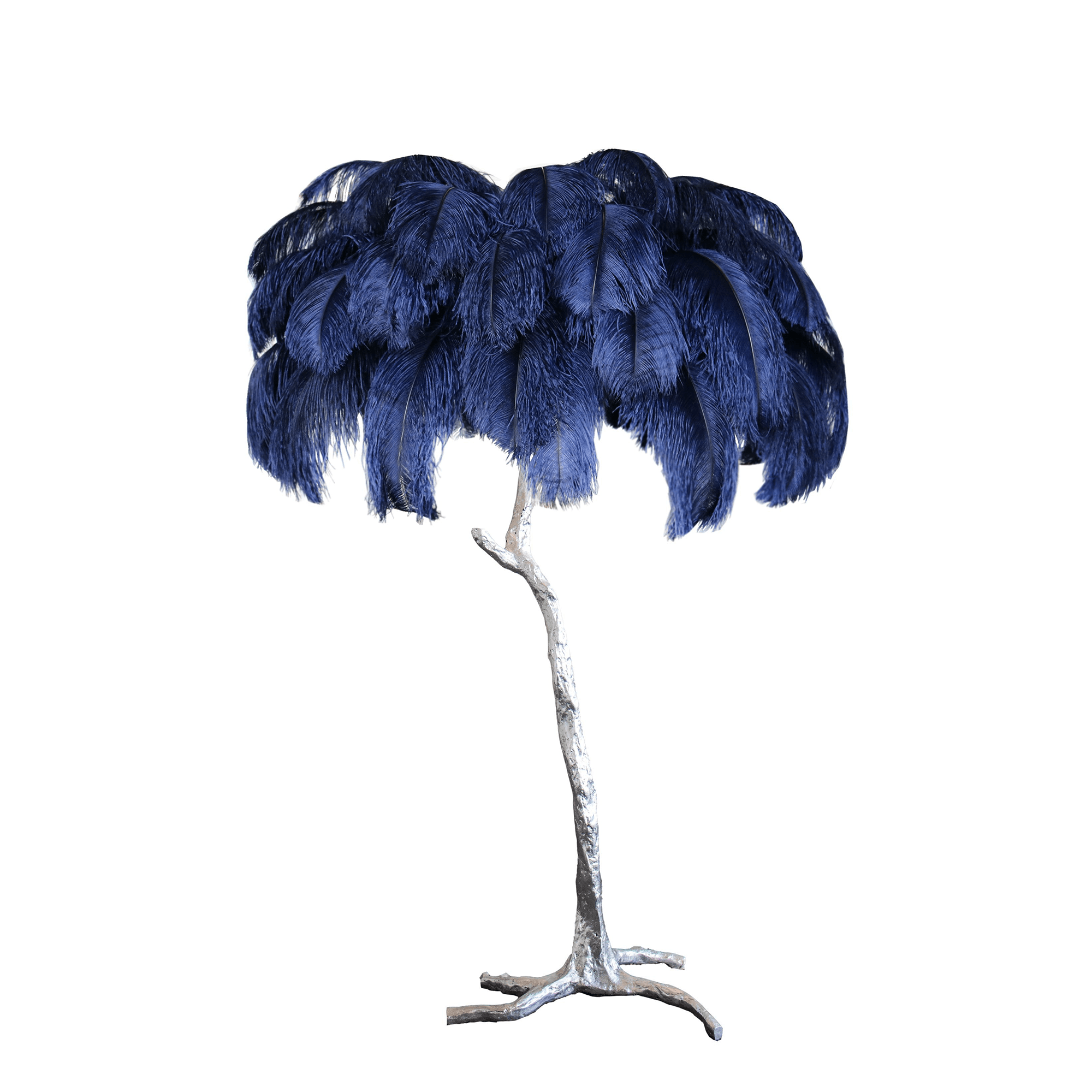 Selis Feather Brass Floor Lamp
