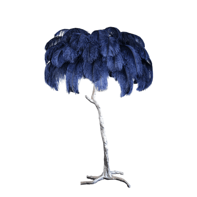Selis Feather Brass Floor Lamp