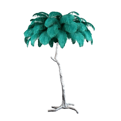 Selis Feather Brass Floor Lamp