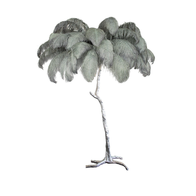 Selis Feather Brass Floor Lamp