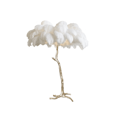 Selis Feather Brass Floor Lamp