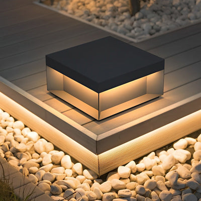 Dora Classic Square LED Steel Outdoor Post Light