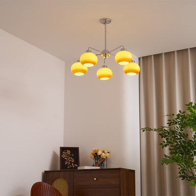Liorenira Chandelier Glass Chrome Geometric Retro