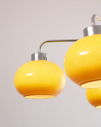 Liorenira Chandelier Glass Chrome Geometric Retro