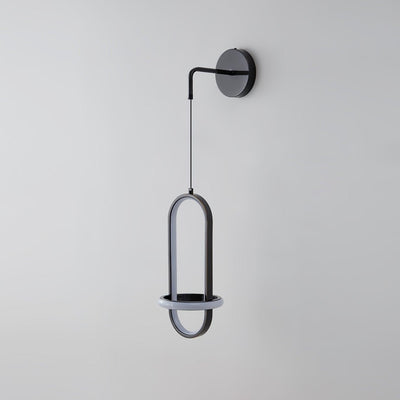 Vivianne Modern Minimalist Oval Brass Wall Light