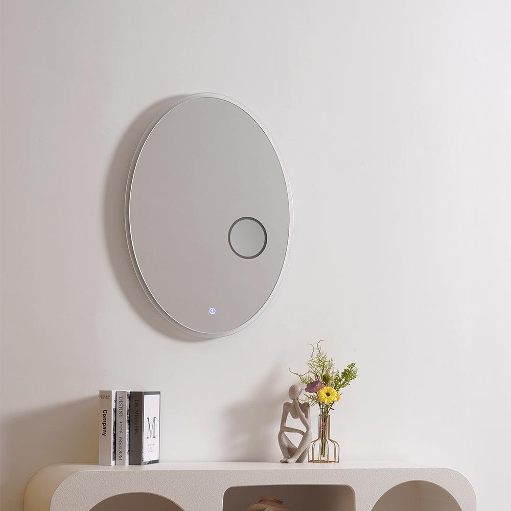 Ovariel Oval Mirror Plastic Wall Light
