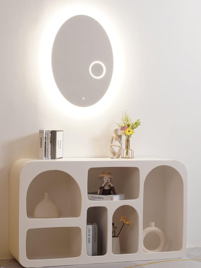 Ovariel Oval Mirror Plastic Wall Light