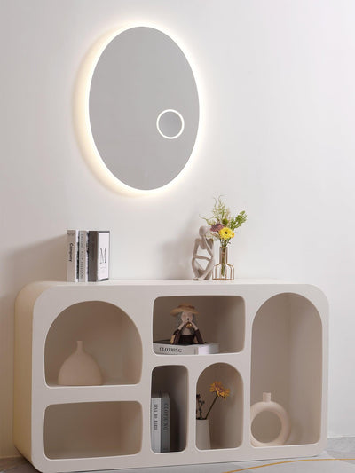 Ovariel Oval Mirror Plastic Wall Light
