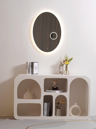 Ovariel Oval Mirror Plastic Wall Light