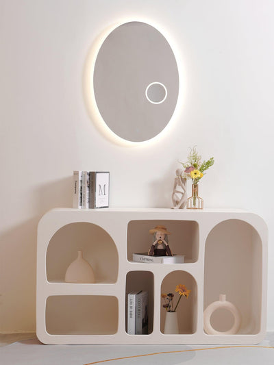 Ovariel Oval Mirror Plastic Wall Light