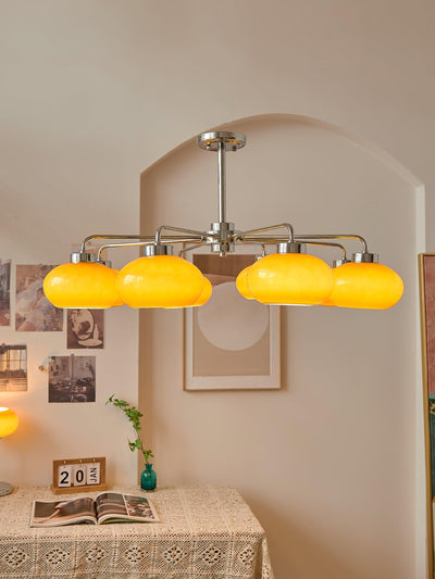 Liorenira Chandelier Glass Chrome Geometric Retro