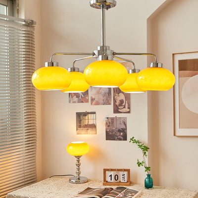 Liorenira Chandelier Glass Chrome Geometric Retro