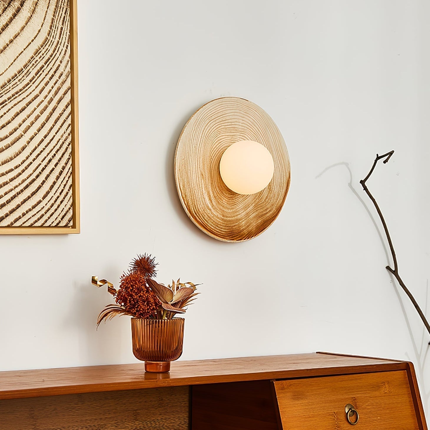 Cerarielle Wall lamp Nordic Art Ceramic Sconce