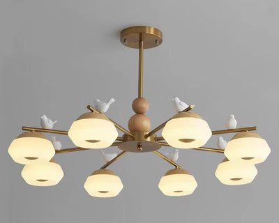 Orieraine Chandelier Brass Bird Ozawa Elegant