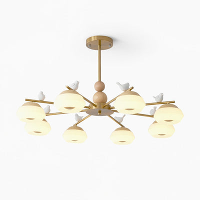 Orieraine Chandelier Brass Bird Ozawa Elegant