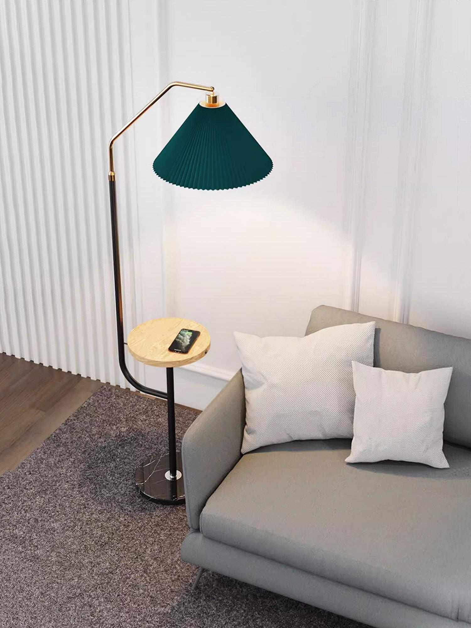 Nexc Marble Wood Floor Lamp