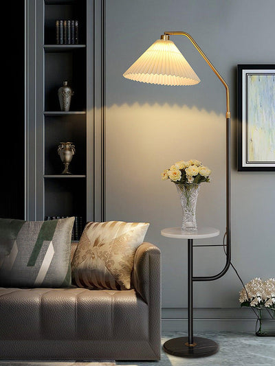 Nexc Marble Wood Floor Lamp