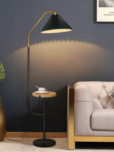 Nexc Marble Wood Floor Lamp
