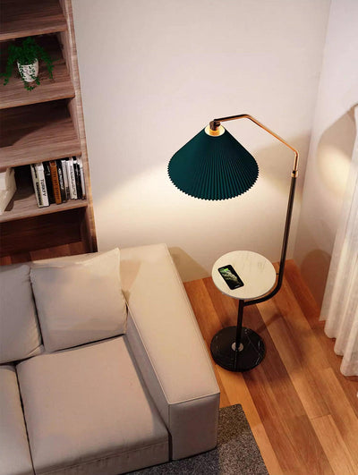 Nexc Marble Wood Floor Lamp
