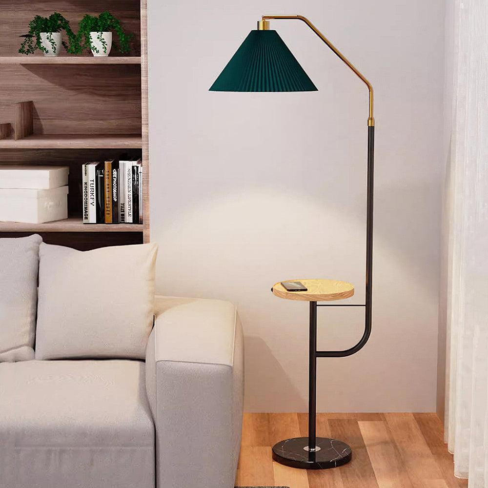 Nexc Marble Wood Floor Lamp