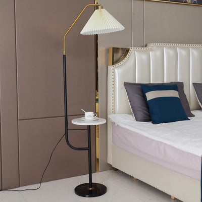 Nexc Marble Wood Floor Lamp