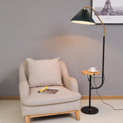 Nexc Marble Wood Floor Lamp