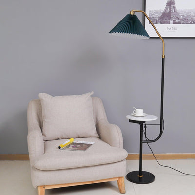 Nexc Marble Wood Floor Lamp