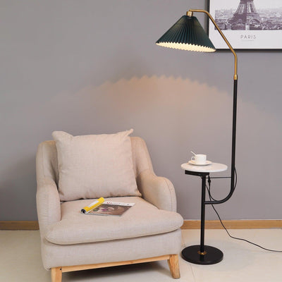 Nexc Marble Wood Floor Lamp