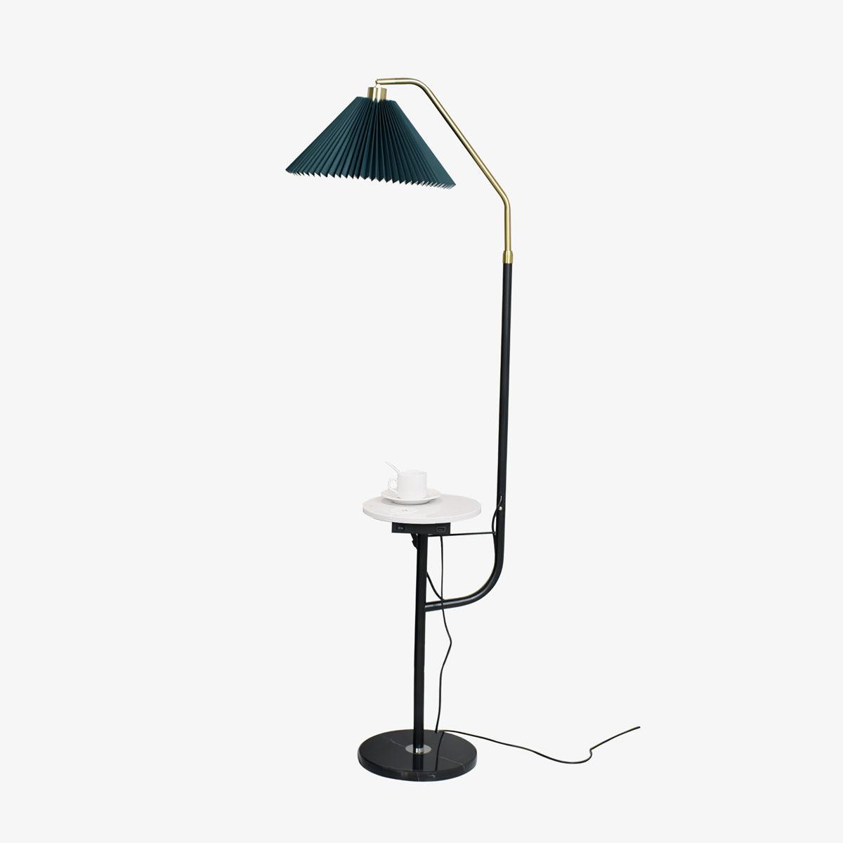 Nexc Marble Wood Floor Lamp