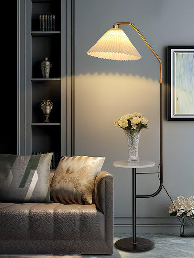 Nexc Marble Wood Floor Lamp