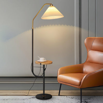 Nexc Marble Wood Floor Lamp