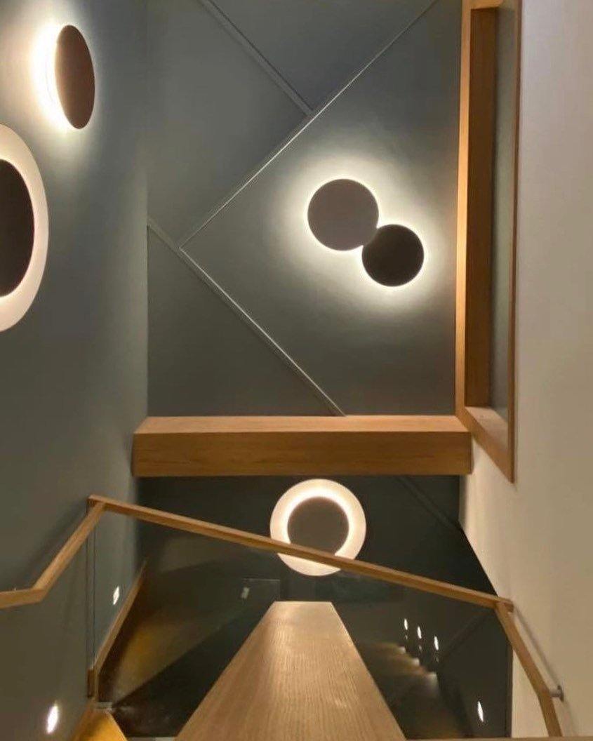 Arelis Geometric Disc Wall Lamp