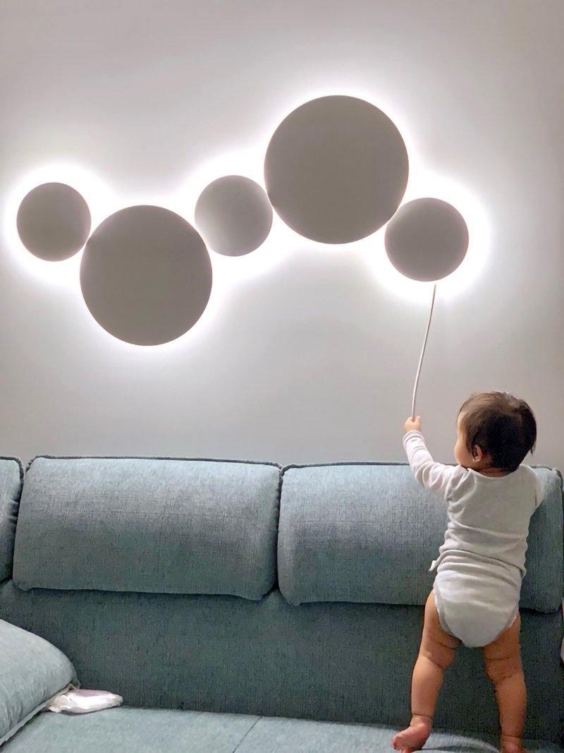 Arelis Geometric Disc Wall Lamp