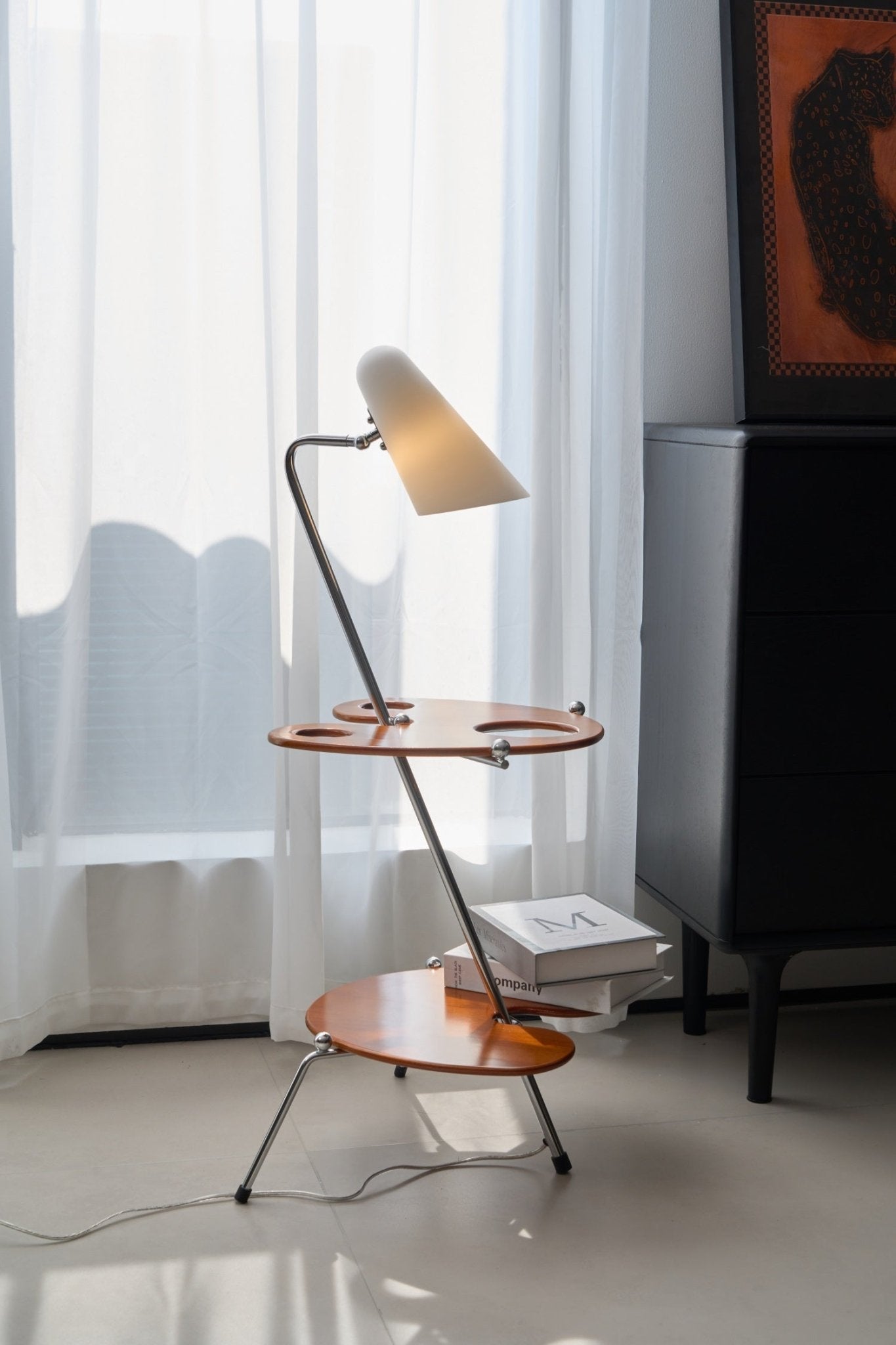 Vaughn Modern Wood Floor Lamp