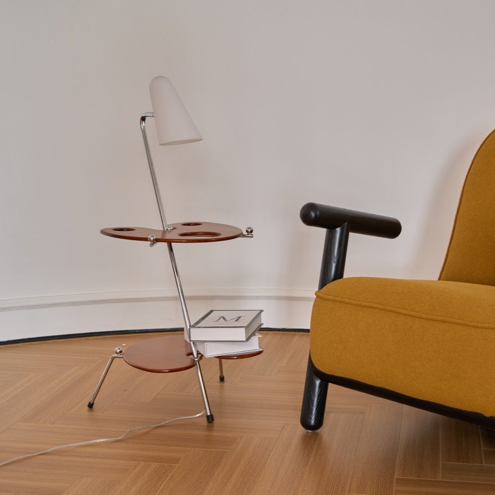 Vaughn Modern Wood Floor Lamp