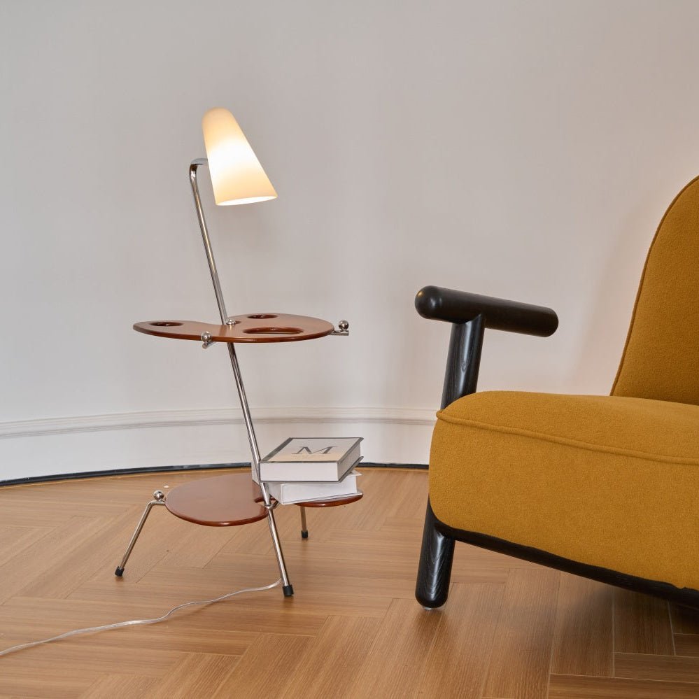 Vaughn Modern Wood Floor Lamp