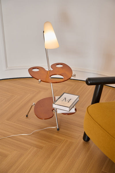 Vaughn Modern Wood Floor Lamp