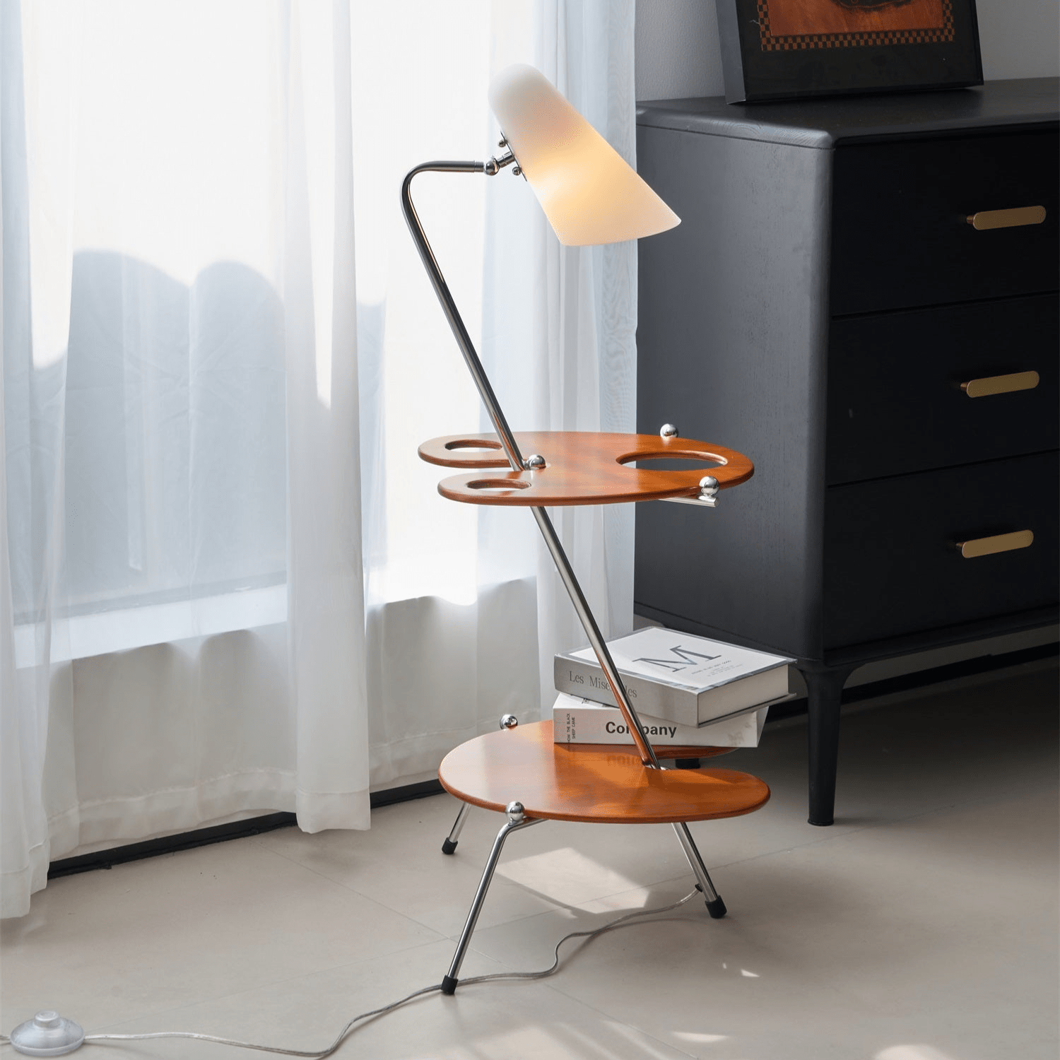 Vaughn Modern Wood Floor Lamp