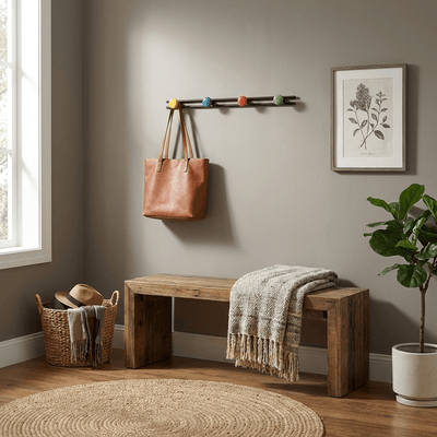 Pallini Ceramic Knob Wall Coat Rack