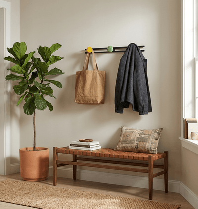 Pallini Ceramic Knob Wall Coat Rack