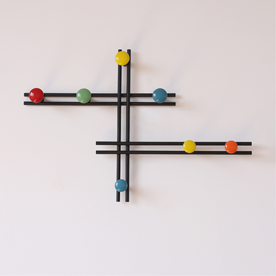 Pallini Ceramic Knob Wall Coat Rack